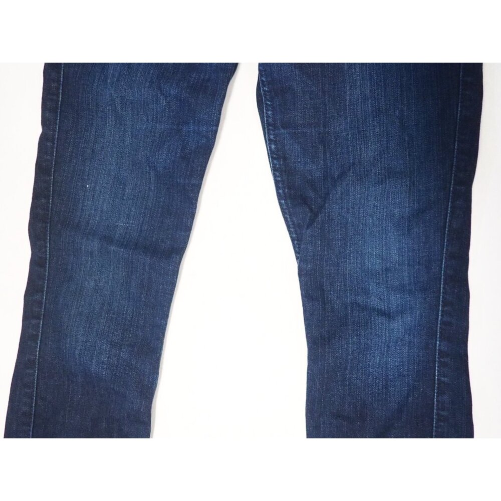 7 For All Mankind Blue Dark Wash Denim Ankle Gwenevere Skinny Jeans, Size 25 - Picture 2 of 11